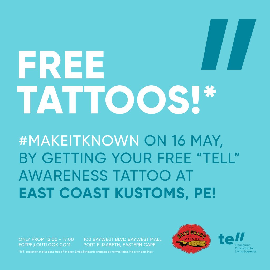 East Coast Tattoos - Activities - Port Elizabeth - TELL tattoo