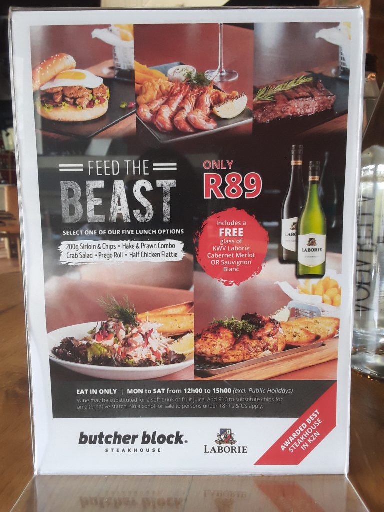 Butcher Block Ballito a mustvisit restaurant on the North Coast