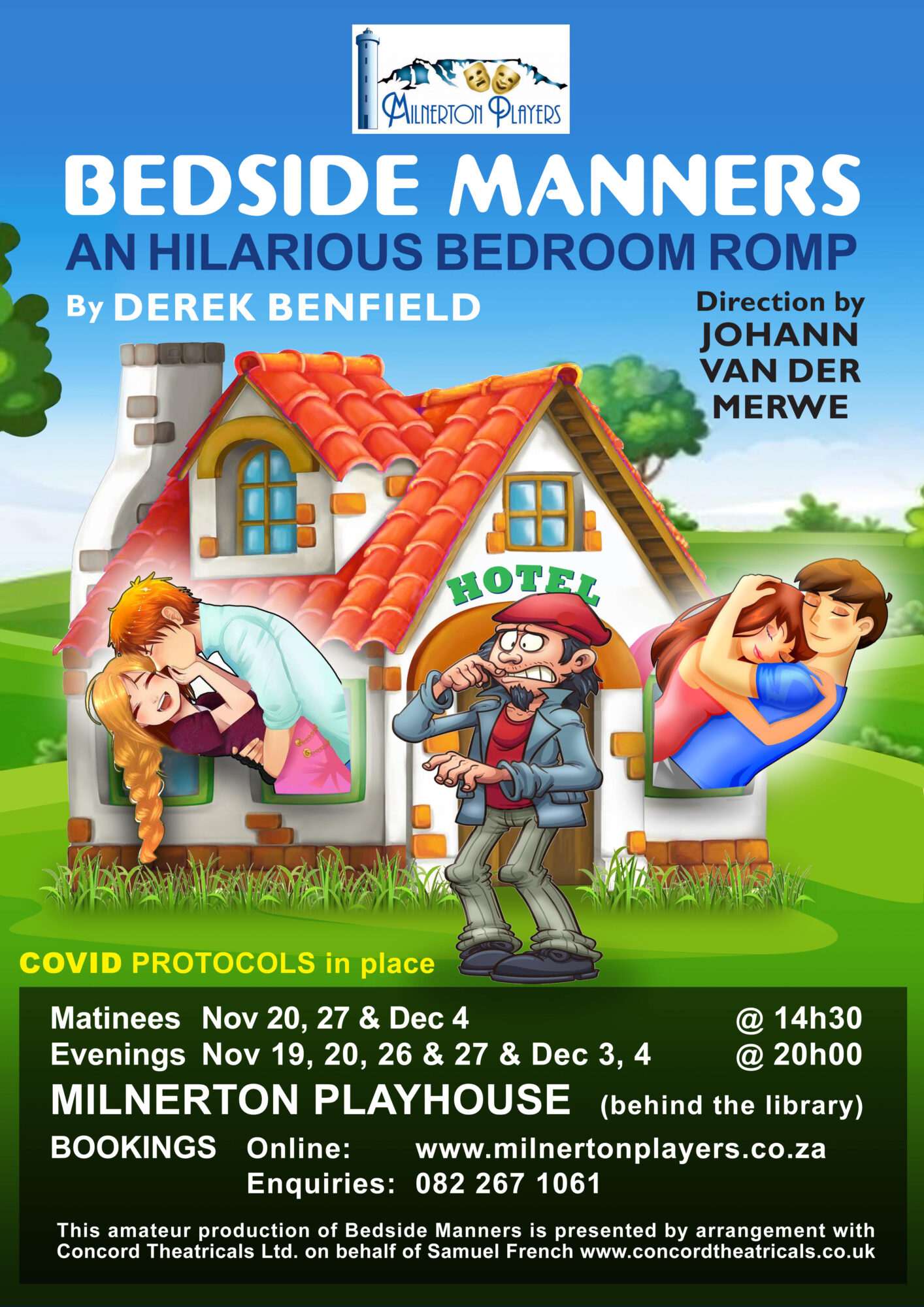 Milnerton Players offers you ’BEDSIDE MANNERS’ for your theatrical entertainment Home Food and